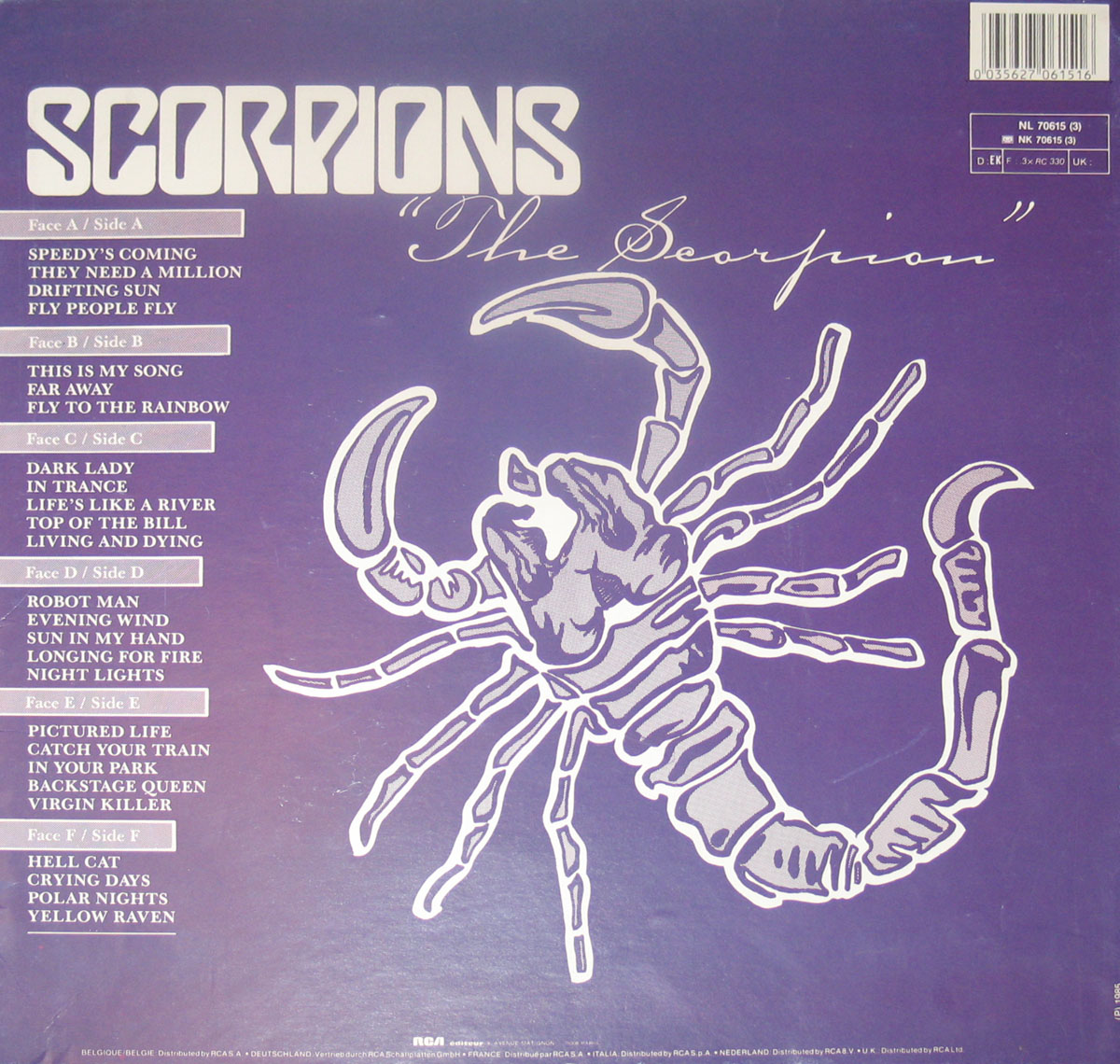 High Resolution Photos of scorpions the scorpion 3lp box-set 